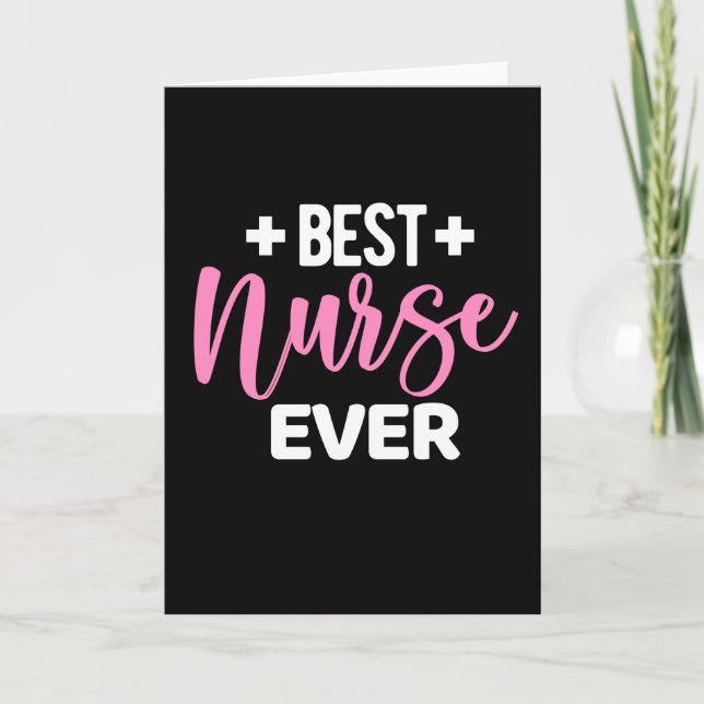 Best nurse ever- nurse appreciation card (Front)