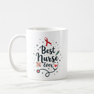 Best Nurse Ever – Personalised Name Coffee Mug
