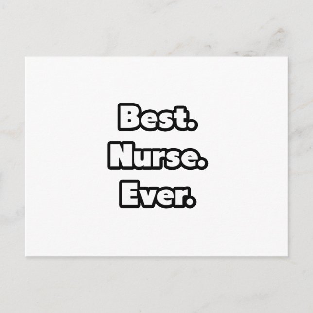 Best. Nurse. Ever. Postcard (Front)