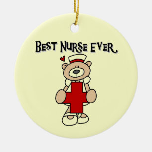 Best Nurse Ever Tshirts and Gifts Ceramic Ornament