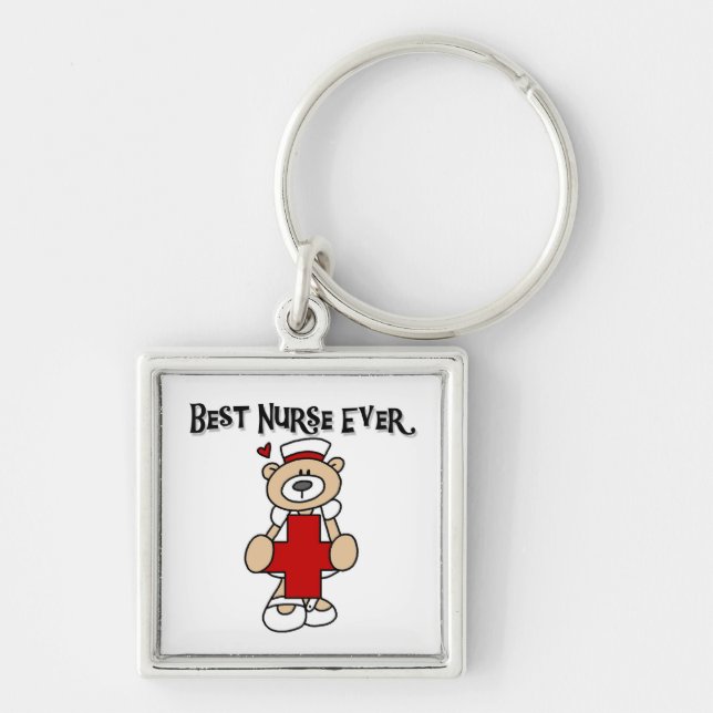 Best Nurse Ever Tshirts and Gifts Key Ring (Front)