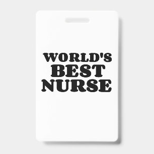 BEST NURSE ID BADGE