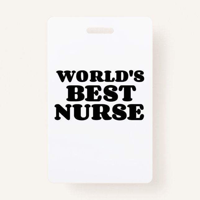 BEST NURSE ID BADGE (Front)