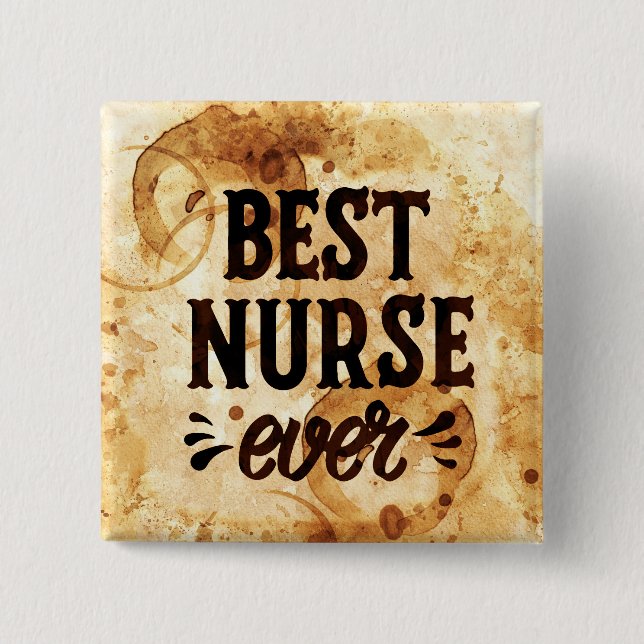Best Nurse Mug 15 Cm Square Badge (Front)