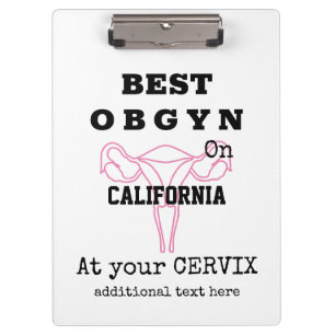 Best OBGYN on Town/City Gynaecologist Obstetrician Clipboard