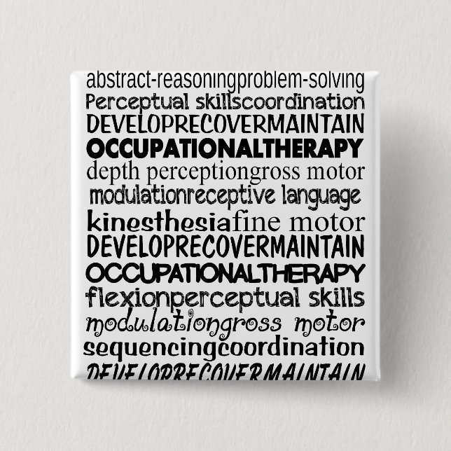 Best Occupational Therapy Gifts 15 Cm Square Badge (Front)