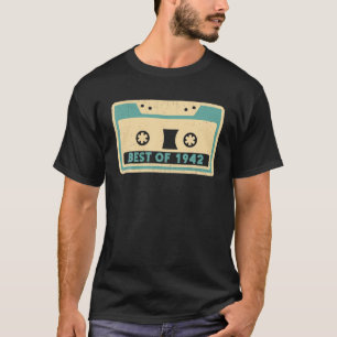 Best Of 1942 S Cassette Tape Player Vintage Retro T-Shirt