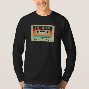 Best of 1946 Cassette Tape Retro Vintage 77th Birt T-Shirt