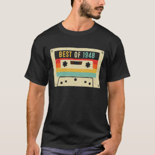 Best of 1948 Cassette Tape Retro Vintage 75th Birt T-Shirt