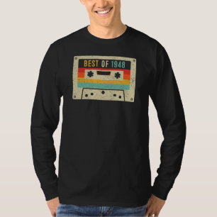 Best of 1948 Cassette Tape Retro Vintage 75th Birt T-Shirt