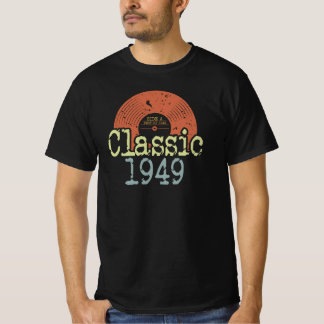Best Of 1949 Classic Vinyl, Born In 1949 Birthday  T-Shirt