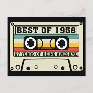 Best of 1958 67 years of being awesome holiday postcard
