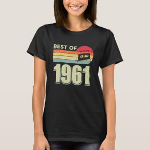 Best Of 1961 Vintage Retro Cassette Tape 61st Birt T-Shirt