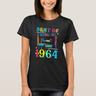 Best Of 1964 Birthday Retro Birth Year Cassette Ta T-Shirt