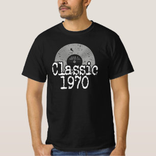 Best Of 1970 Classic Vinyl, Born In 1970 Birthday T-Shirt