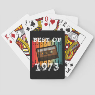 BEST OF 1973 CUSTOM VINTAGE CASSETTE TAPE PLAYING CARDS