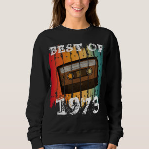 BEST OF 1973 CUSTOM VINTAGE CASSETTE TAPE SWEATSHIRT