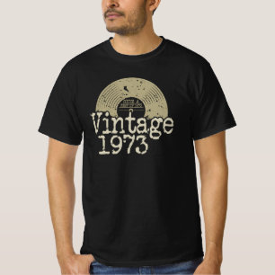 Best Of 1973 Vintage Vinyl, Born In 1973 Birthday T-Shirt