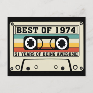 Best of 1974 51 years of being awesome holiday postcard