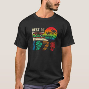 Best Of 1979 43Rd Birthday Vintage Cassette Limite T-Shirt