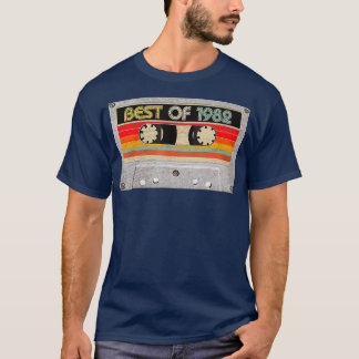 Best Of 1982 40th Birthday Cassette Tape  T-Shirt