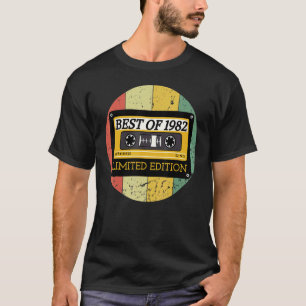 Best Of 1982 40th Birthday Cassette Tape T-Shirt