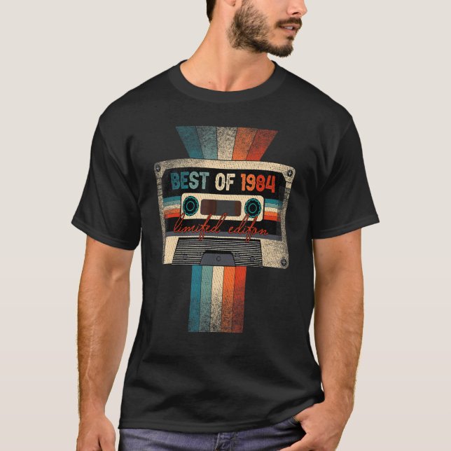 Best Of 1984 Cassette Tape 38 Birthday  38 Year Ol T-Shirt (Front)