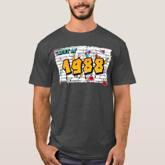 Best of 1988 Graffiti 37 Years of Grunge Flair fri T-Shirt