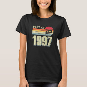 Best Of 1997 Vintage Retro Cassette Tape 25th Birt T-Shirt