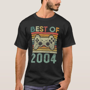 Best Of 2004 Vintage Bday 18Th Born Video Game Ret T-Shirt