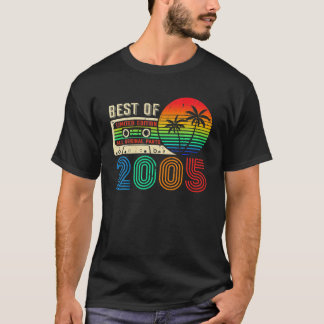 Best Of 2005 17Th Birthday Vintage Cassette Limite T-Shirt