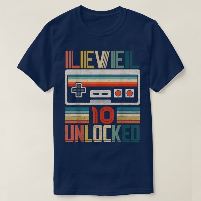 Best Of 2012 Unlocked Level 10 Birthday Gift Vinta T-Shirt (Design Front)