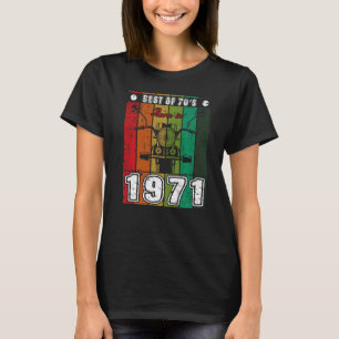 Best Of 70's Born In 1971 Classic Motorcycle Birth T-Shirt