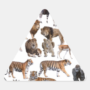 best-of-breed products of animals in the world triangle sticker