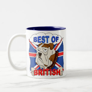 Best of British Cartoon Bulldog Mug