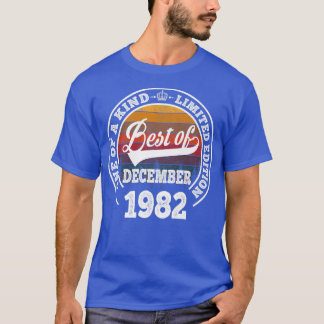 Best Of December 1982 40th Birthday Gift For 40 Ye T-Shirt