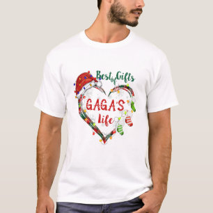 Best Of Gifts In Gaga 'S Life Heart Christmas Ligh T-Shirt