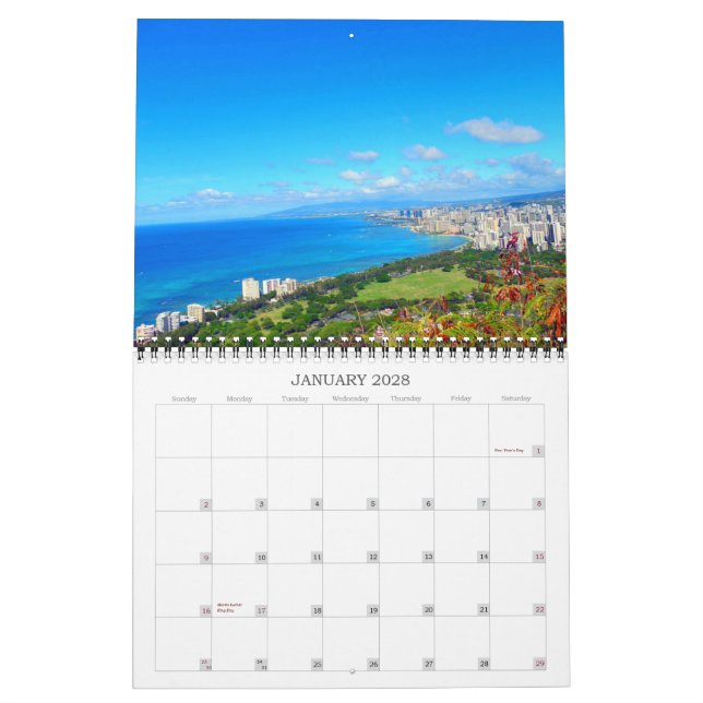 Best of Hawaii 2023-2024 Calendar (Jan 2028)