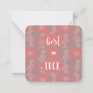 Best of Luck Note Card