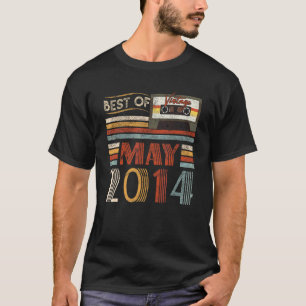 Best Of May 2014 Birthday  Vintage 8 Years Old T-Shirt