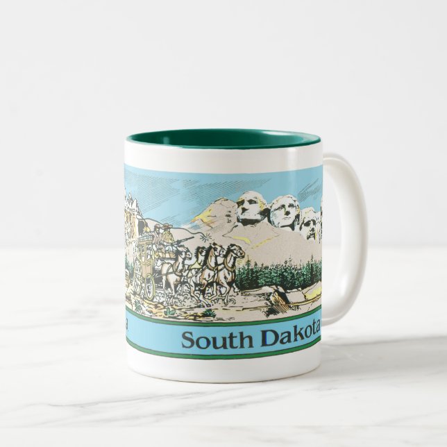 Best of South Dakota Two-Tone Coffee Mug (Front Right)