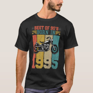 Best Of The 90's Born In 1995 Vintage Motorcycle B T-Shirt
