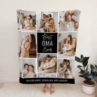 Best OMA Ever Custom Fleece Blanket