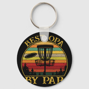 Best Opa By Par Funny Disc Golfing Grandpa Key Ring