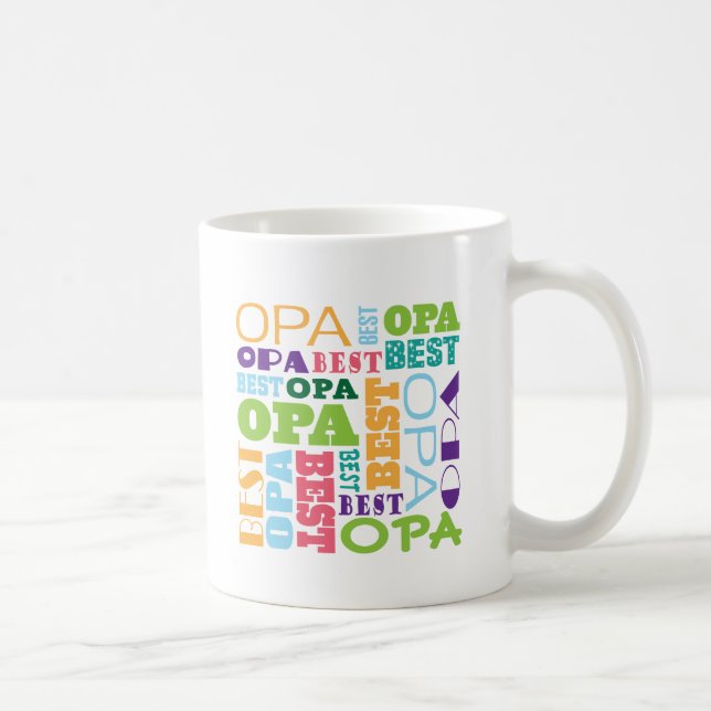 Best Opa Grandpa Gift Idea Coffee Mug (Right)