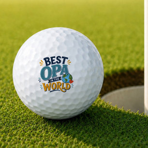 Best Opa in the World Golf Ball
