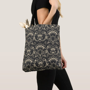 Best ornamental Damask seamless pattern   Tote Bag