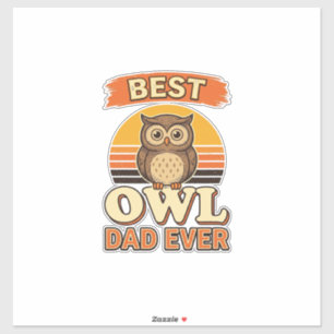 Best Owl Dad Ever Vintage Engraving Shirt Design_1