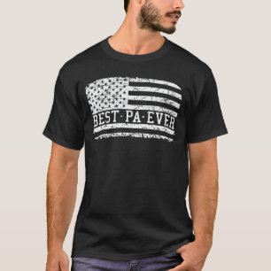 Best Pa Ever Us Flag Grandpa Fathers Day Gift T-Shirt