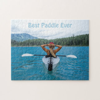 Best Paddle Ever Custom Photo Kayak Jigsaw Puzzle